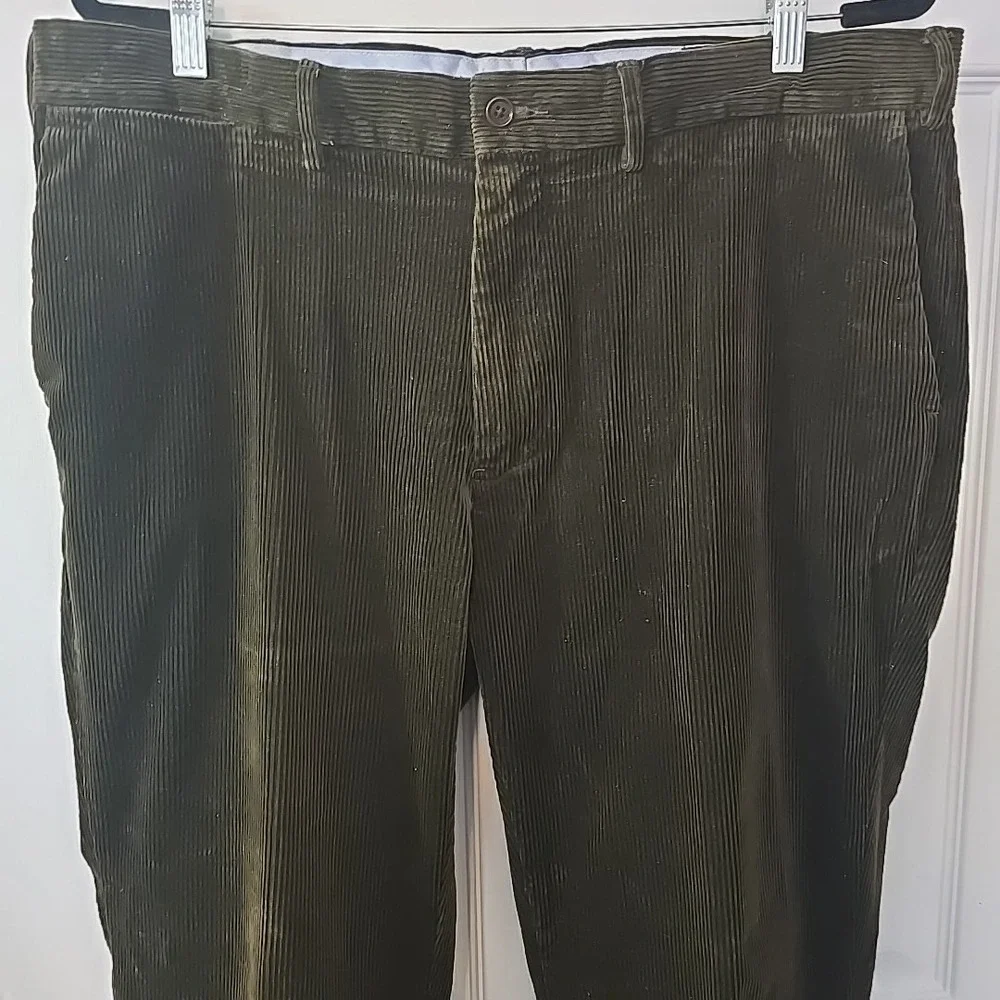 Polo Ralph Lauren Classic Fit 38x32 (Fits 38x27) Mens Brown Green Corduroy Pants